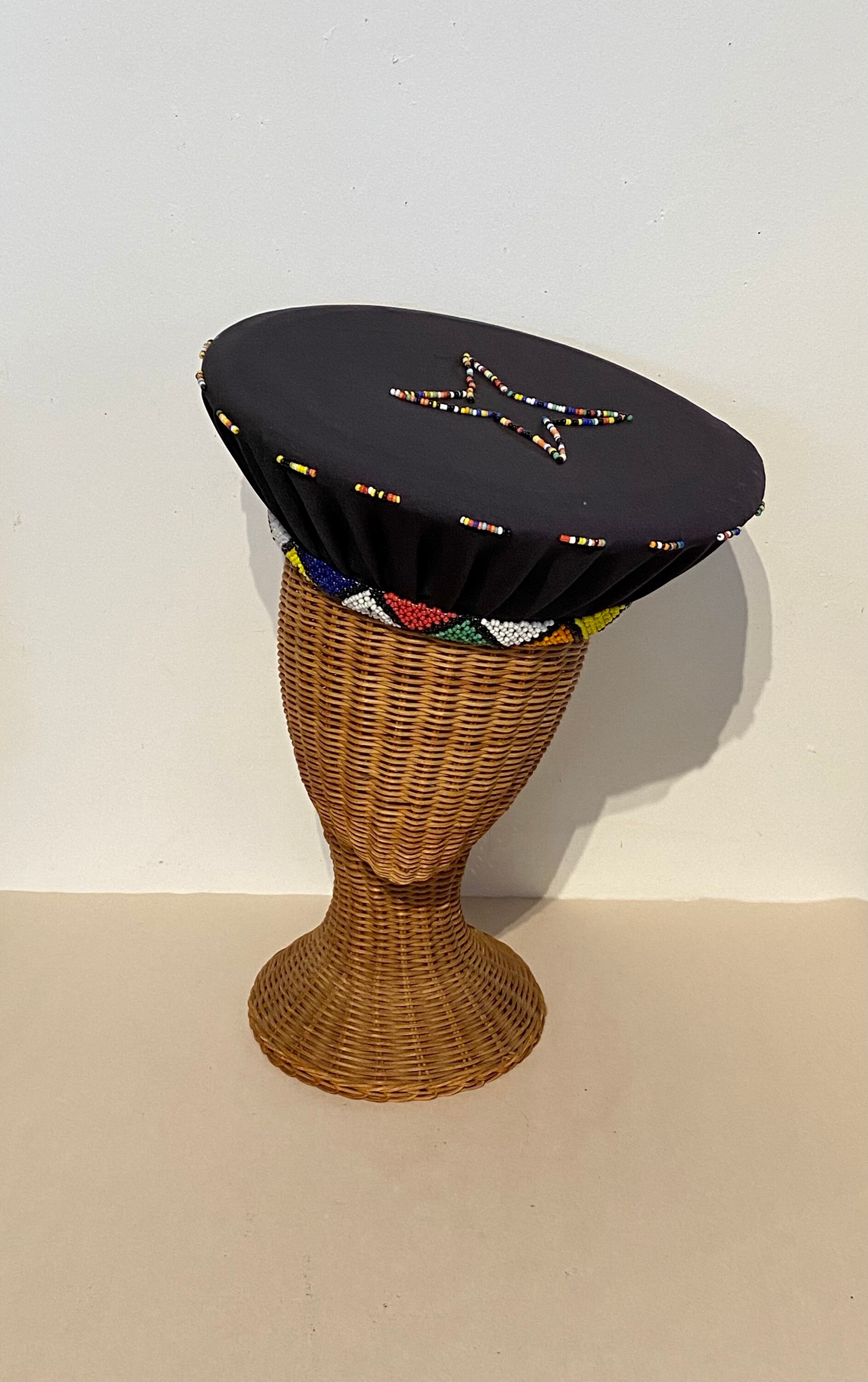 South African Zulu Beaded Ishicholo Hat - Etsy UK