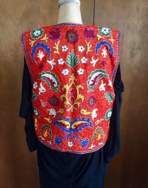 Uzbekistan Embroidered Vest - Etsy