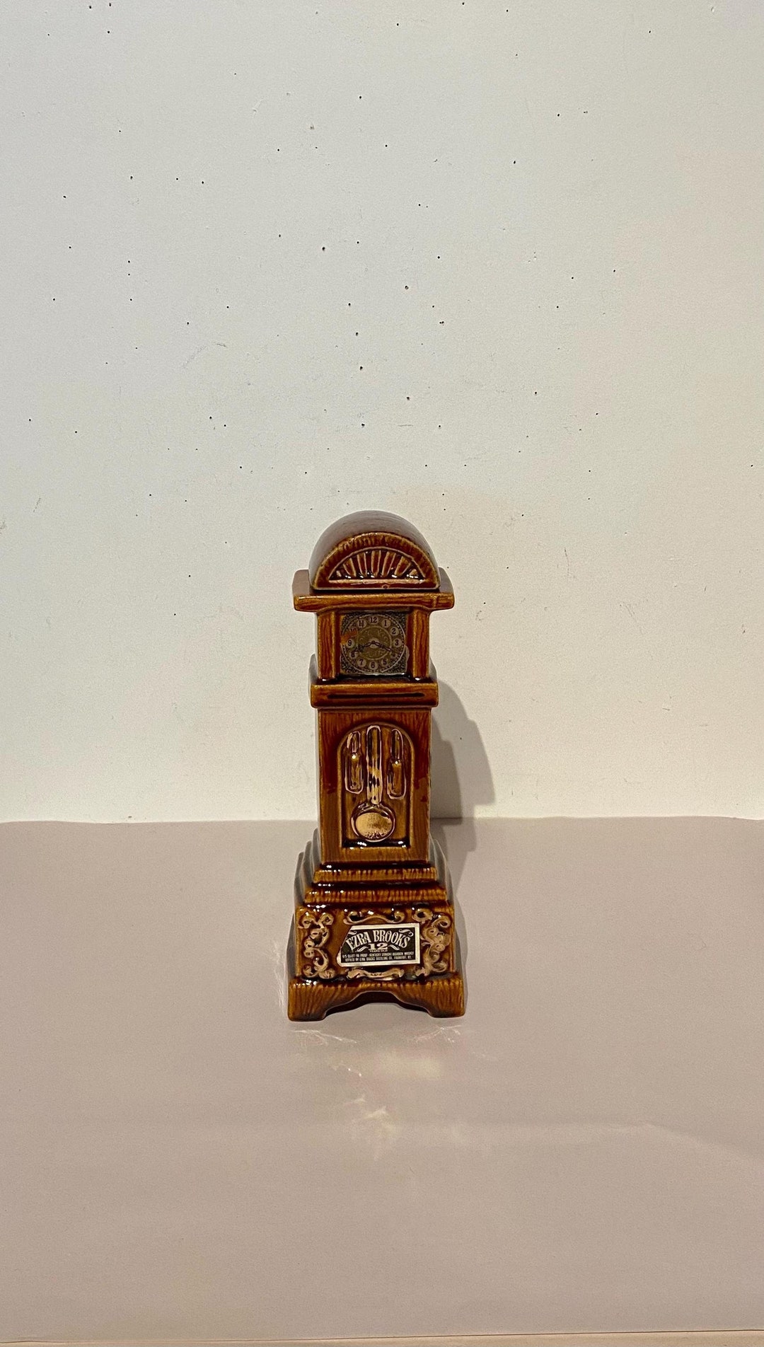 USA Ezra Brooks Bourbon Whiskey Bottle - Grandfather Clock - Etsy
