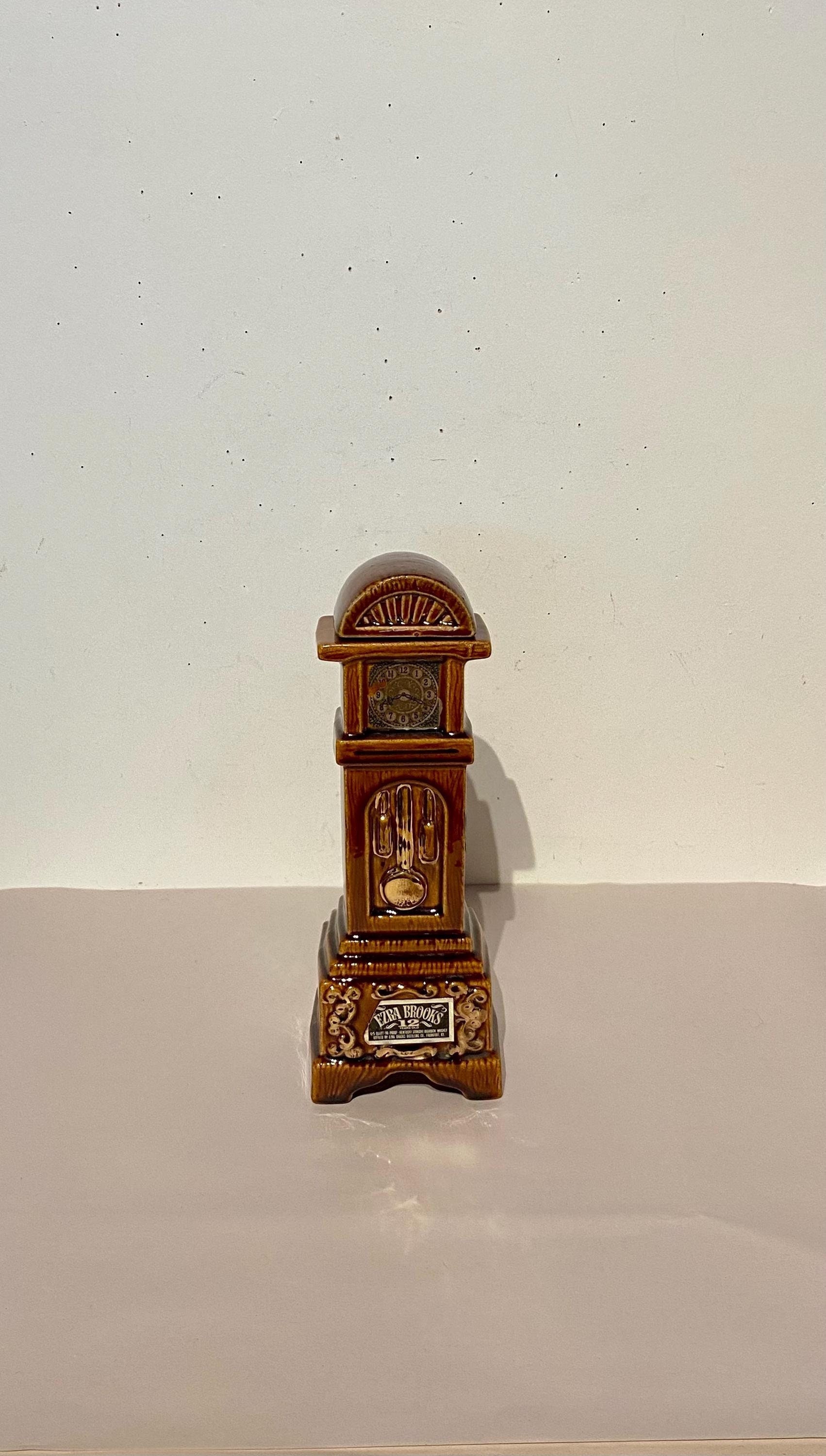 USA Ezra Brooks Bourbon Whiskey Bottle - Grandfather Clock - Etsy