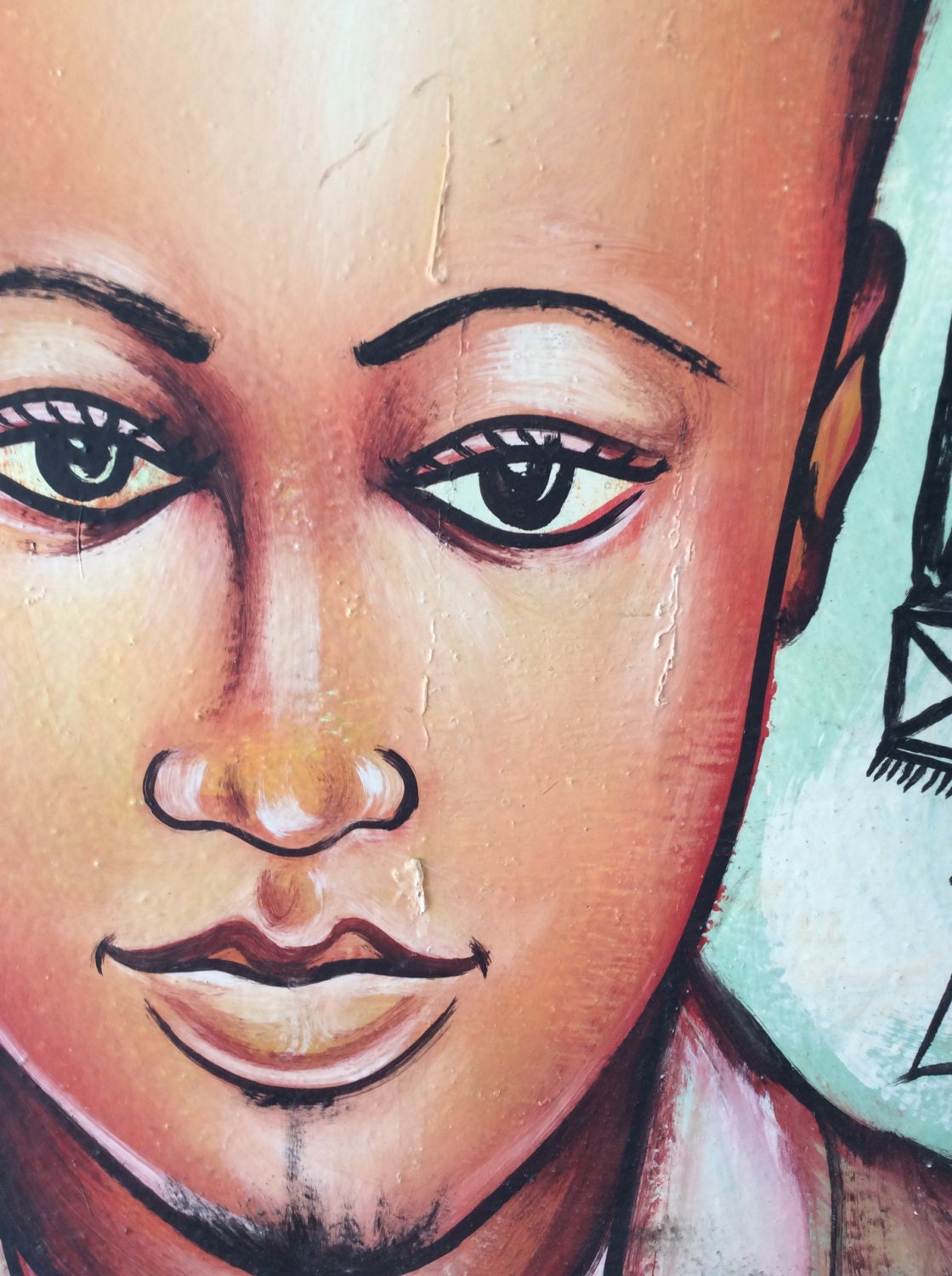 West African Barber Shop Sign - Etsy