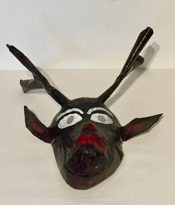 Guatemalan Papiér Maché Deer Dance Mask - image 6
