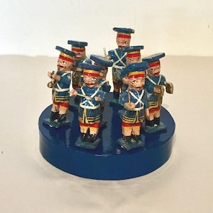 Indische Benares geschnitzte Holz Mini Band