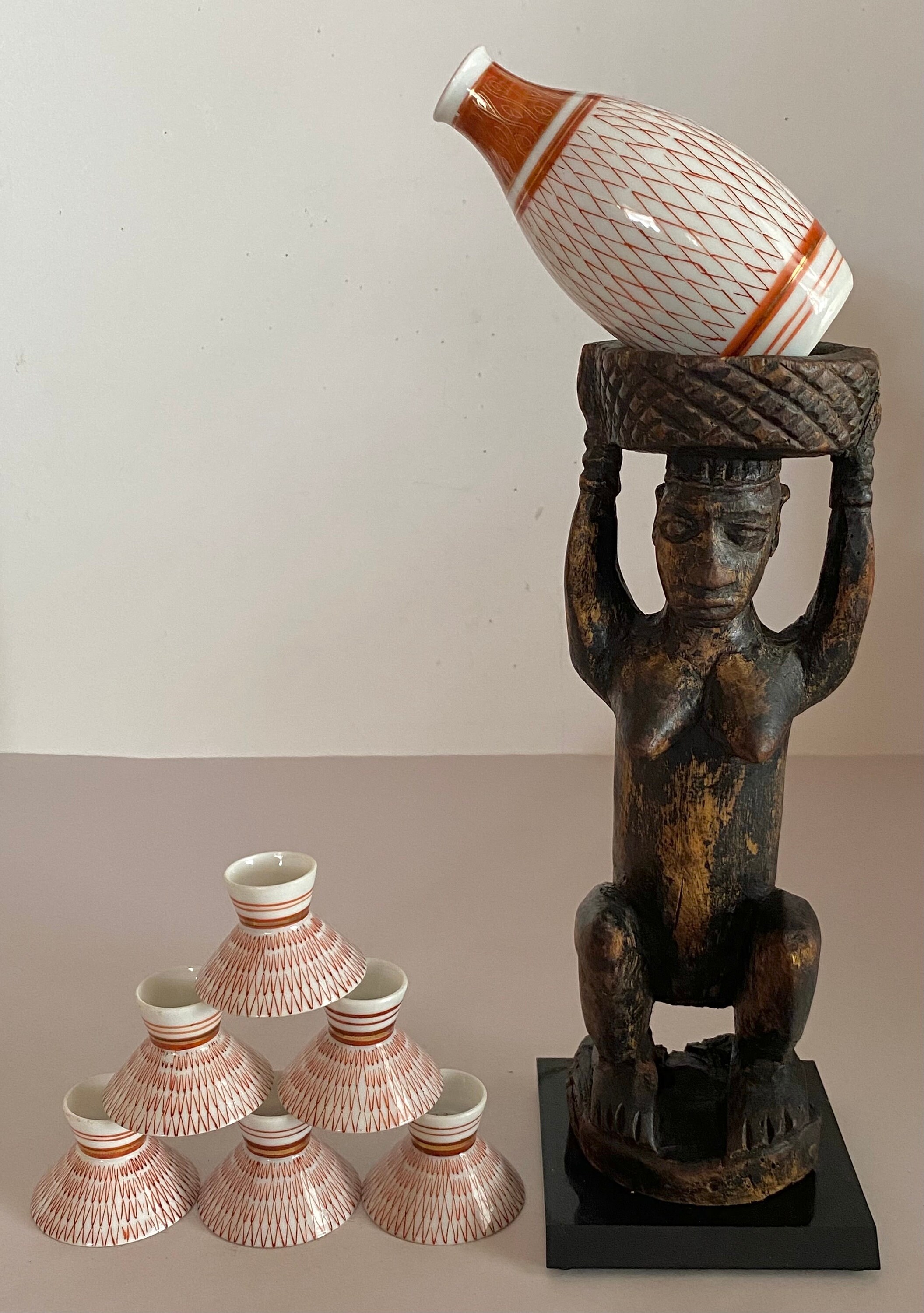 ナイジェリア 西アフリカ ヨルバ族の彫刻された女性部族像 - Etsy 日本