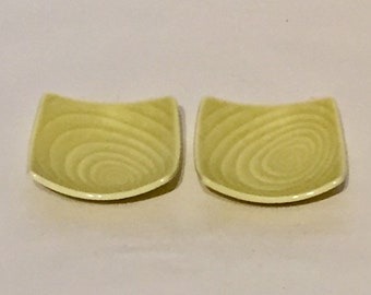 Square Ceramic Sauce Plates Set/2