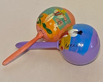 Mexican Hand Painted Maracas