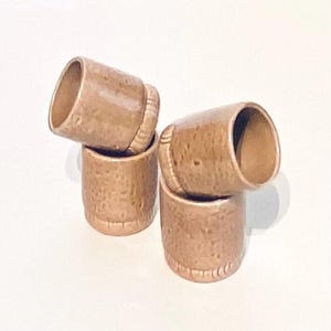 Juego de 4 tazas de té de cerámica de arte asiático