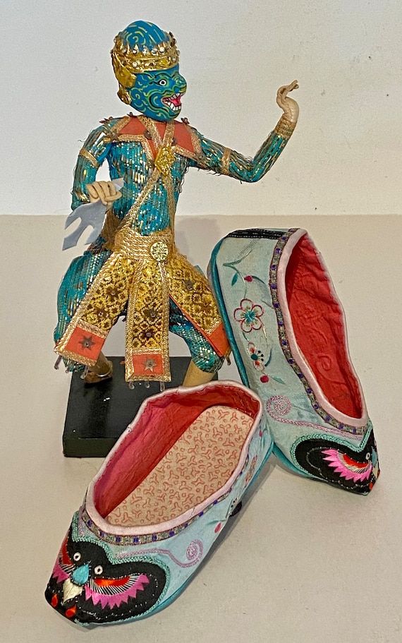 Chinese Silk Childs Slippers - Shoes - image 6