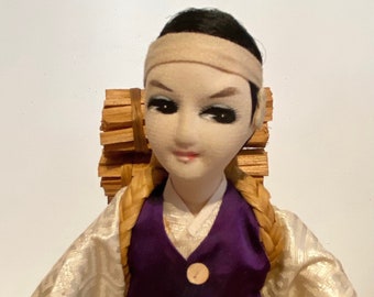 Koreańska lalka artystyczna z tkaniny