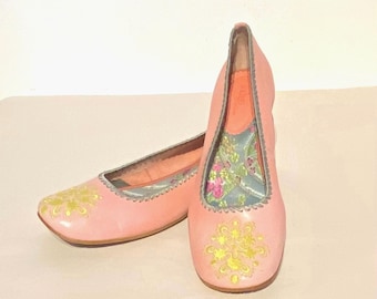 Brittiska broderade läderskor för kvinnor från Clarks