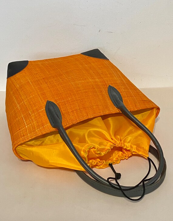 Madagascar Woven Grass and Fabric Market Basket - Gem