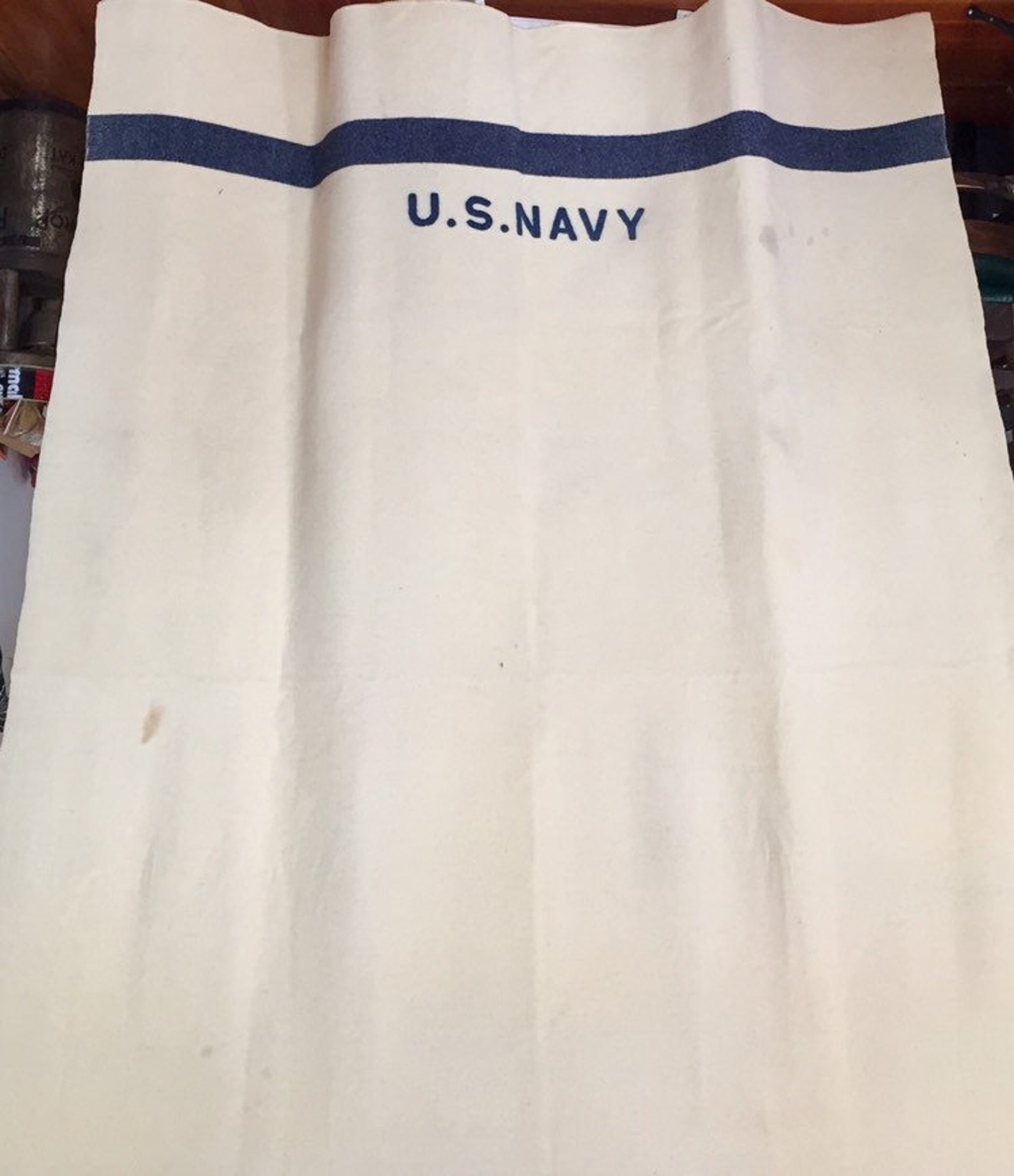 United States Navy Vintage Wool Blanket Etsy