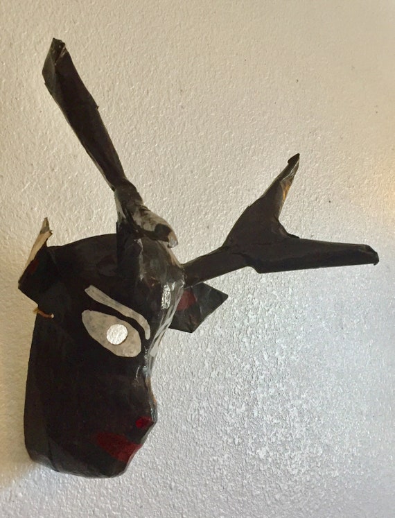 Guatemalan Papiér Maché Deer Dance Mask - image 4