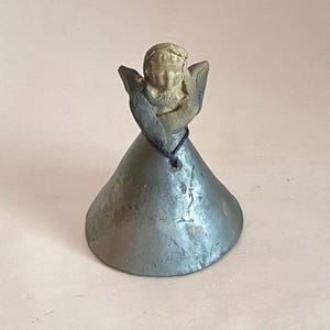 Mexican Oaxaca Black Clay Small Angel Bell