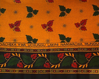 Kenyan Kanga Cloth Textile