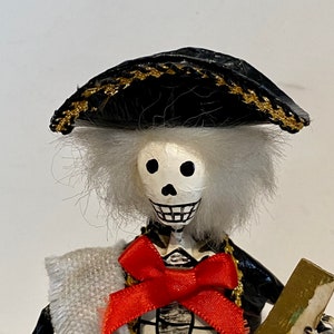 Mexicain Jour des Morts Skelton Mariachi Musicien - Harpiste