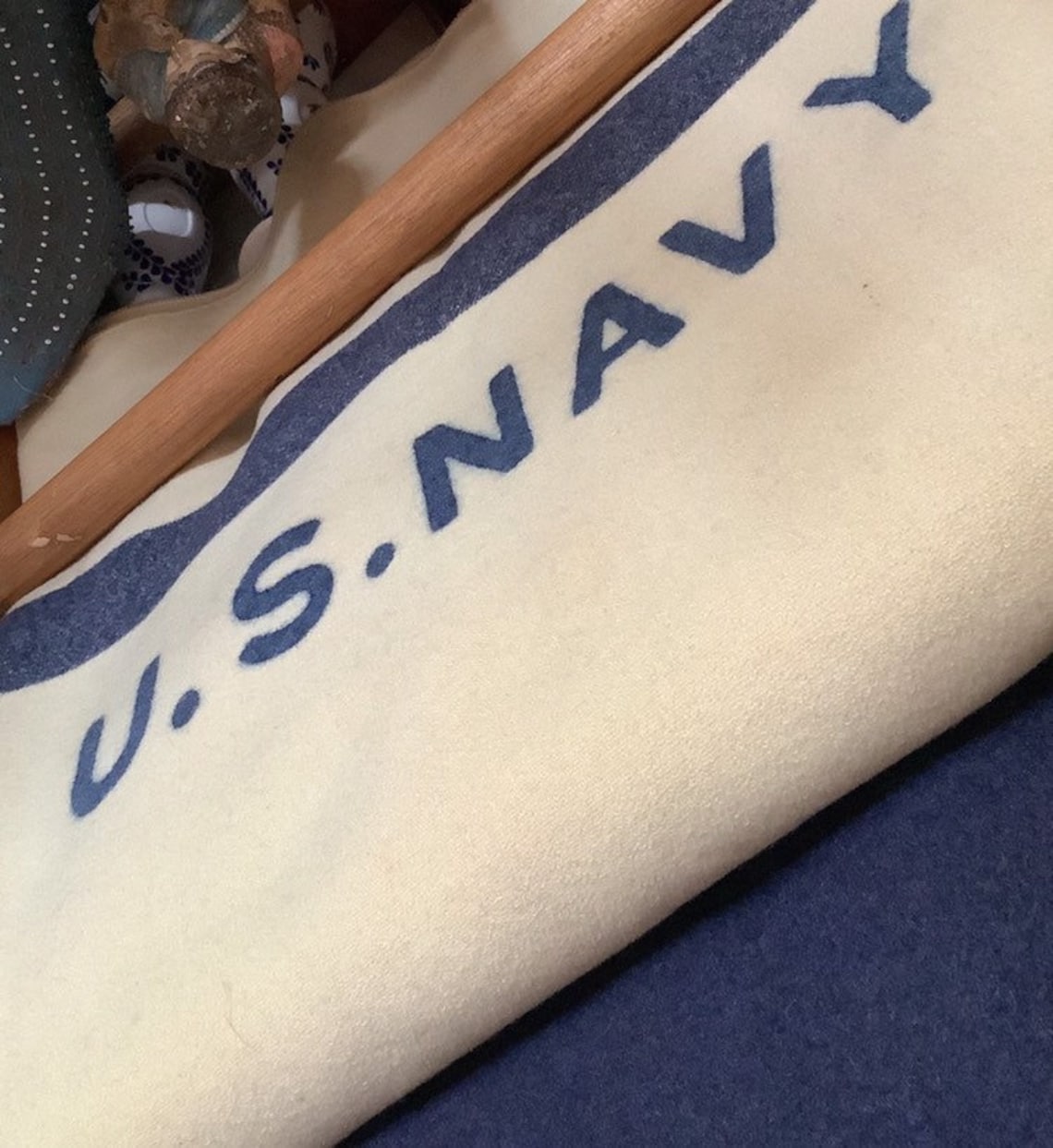 United States Navy Vintage Wool Blanket Etsy