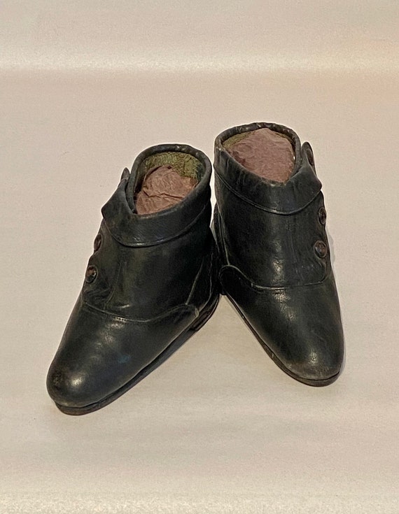 Chinese 'Bound Feet' Antique Leather Boots