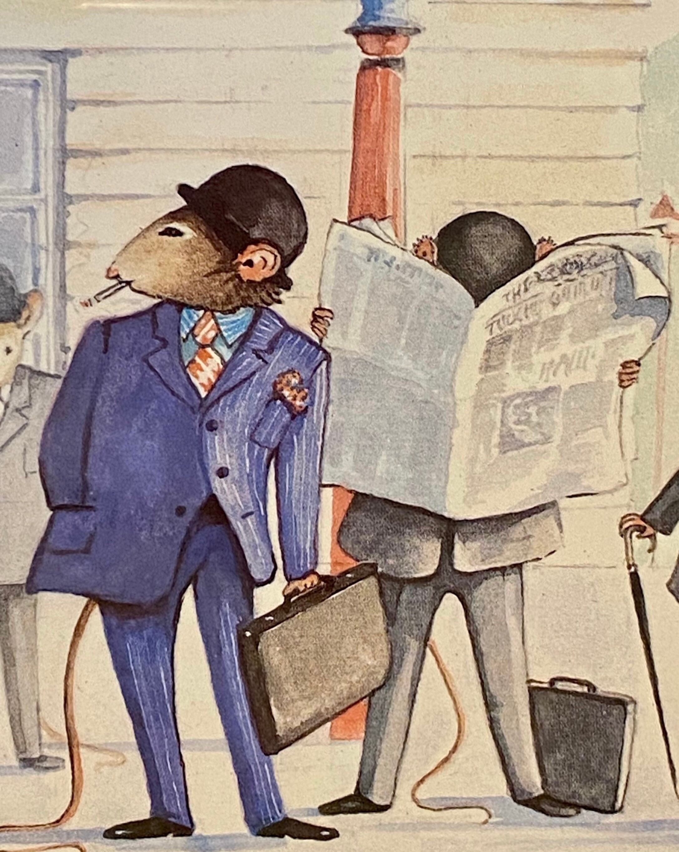 The Rat Race - Framed Print by Jan Vaughan Griffiths - Etsy