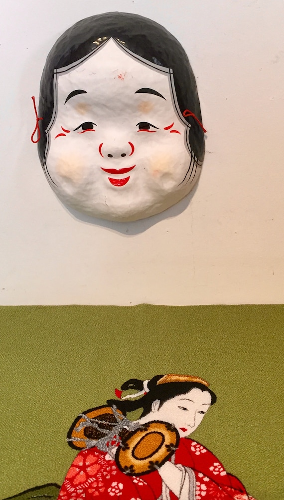Japanese Papiér Maché Dance Mask - image 6