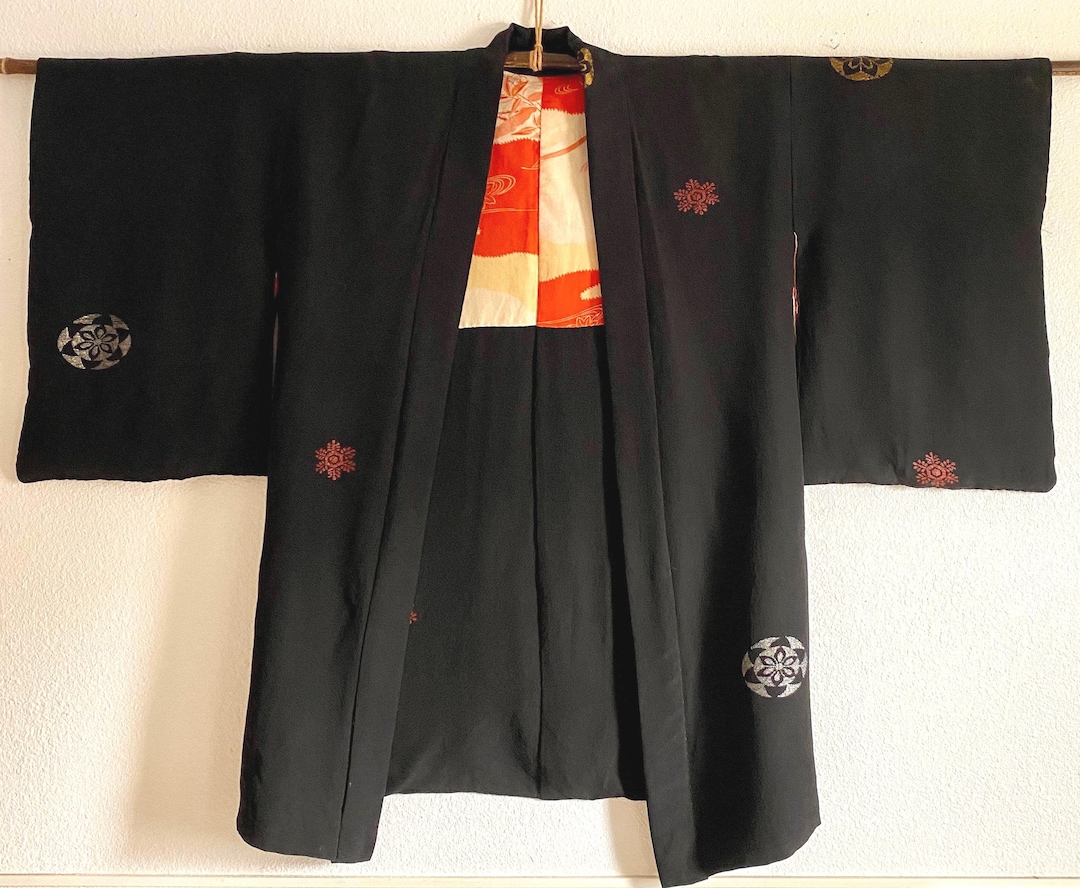 Japanese Silk Haori Kimono Jacket - Etsy