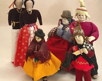 アメリカ先住民族 - ナバホ族の民芸人形セット/2 - Etsy 日本