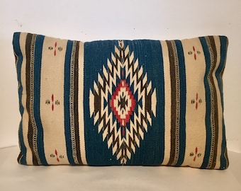 Mexican Repurposed Zarape Pillow - Cushion