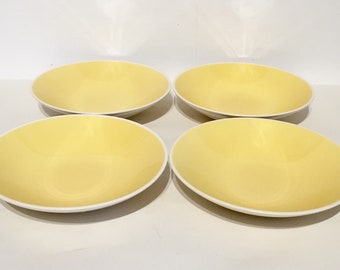 Butter Yellow Dessert/Soup Bowls Set/4