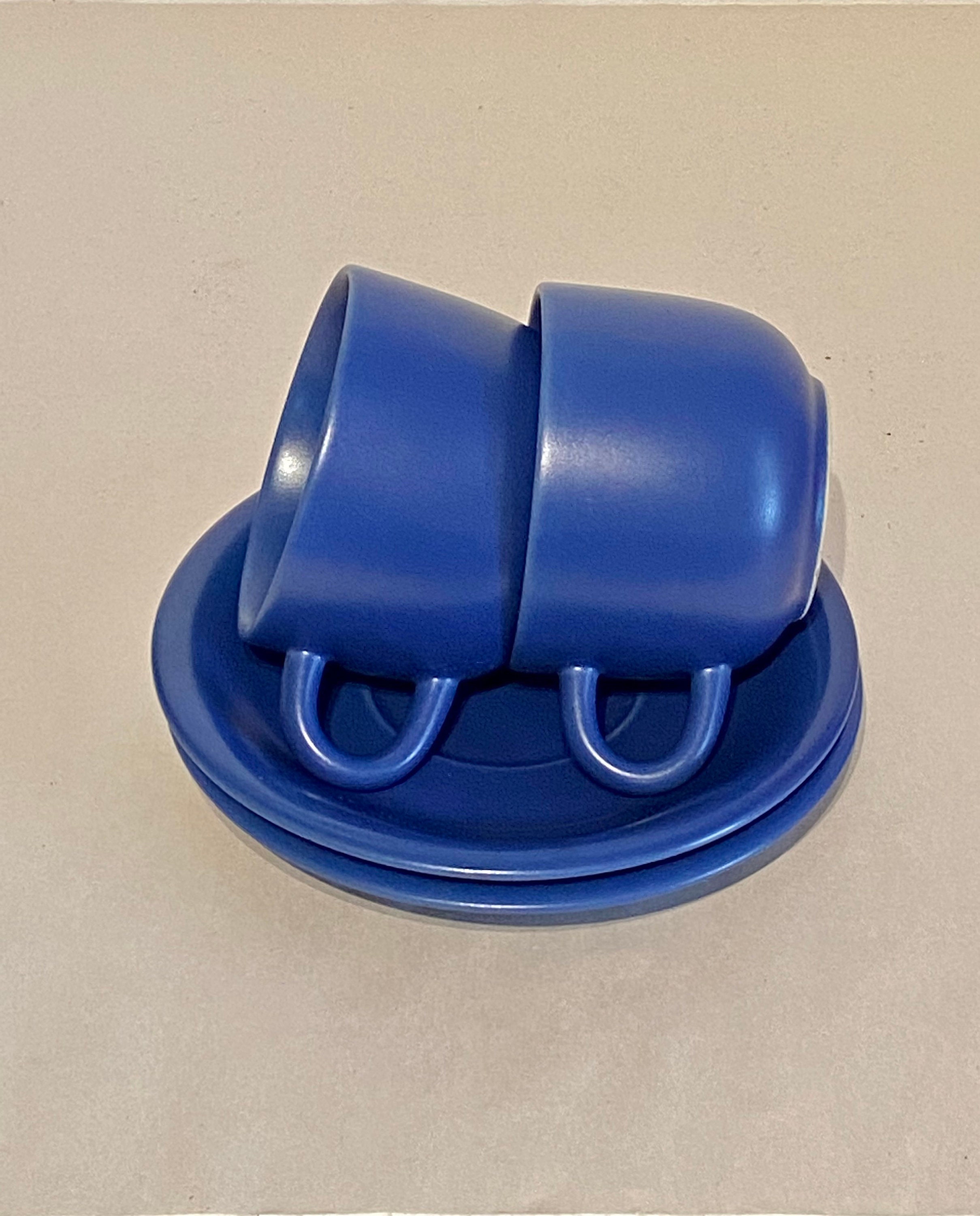 Thai Blue Ceramic Cup and Saucer Set/2