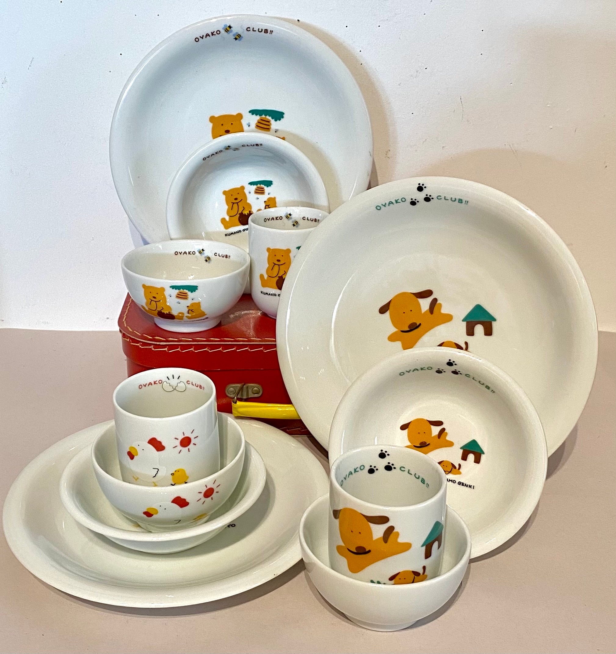 Japanese Childs Dog Dinnerware Place Setting Set/4 - Etsy