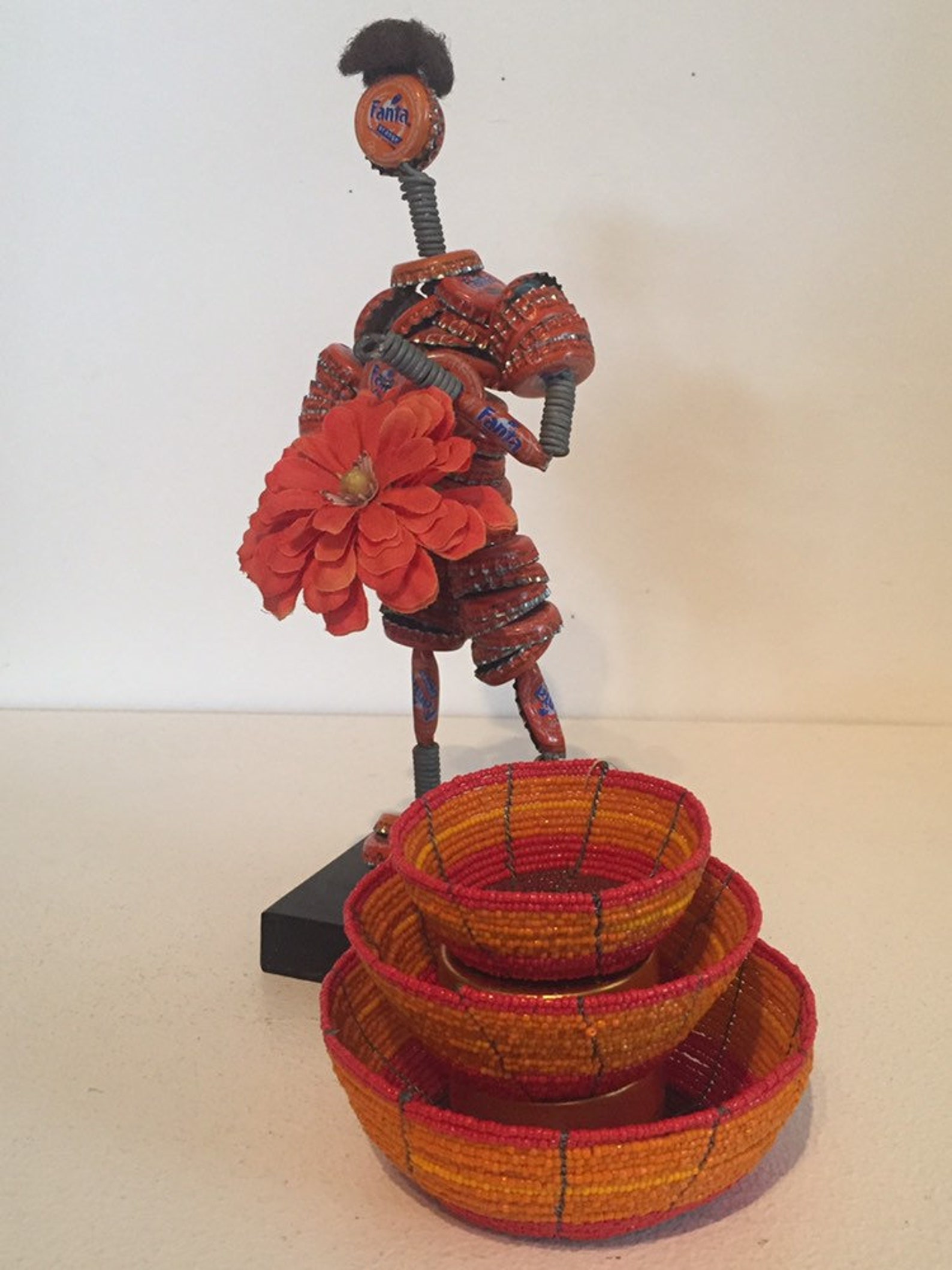 West African Bottle Cap Doll Etsy