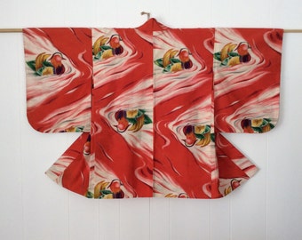 Japanese Silk Haori Kimono Jacket