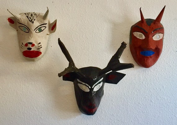 Guatemalan Papiér Maché Deer Dance Mask - image 9