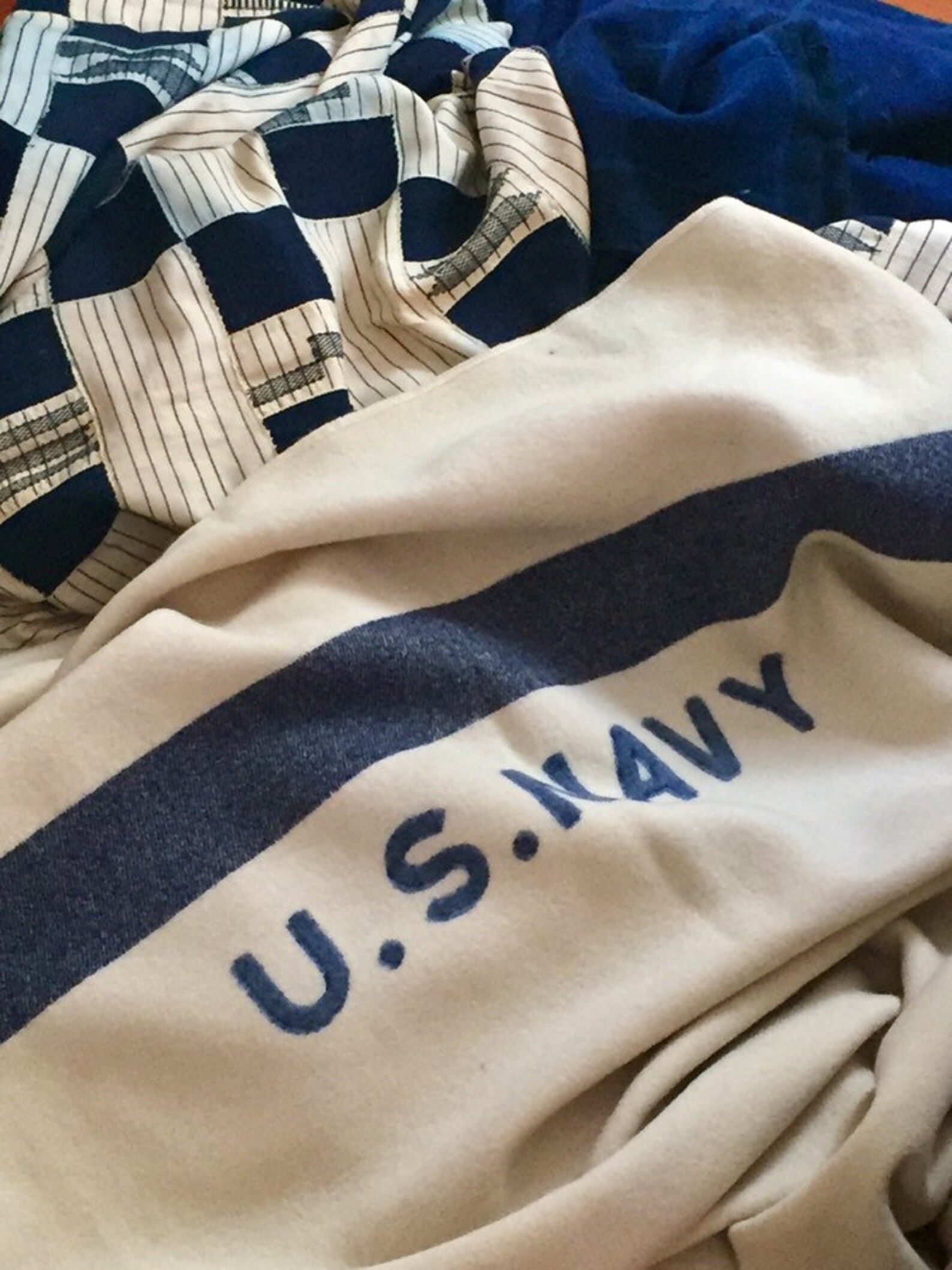 United States Navy Vintage Wool Blanket Etsy