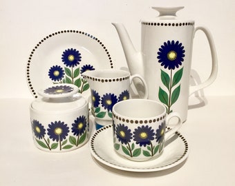 Irländsk vintage-dessertset med "irländsk vår"-motiv/6