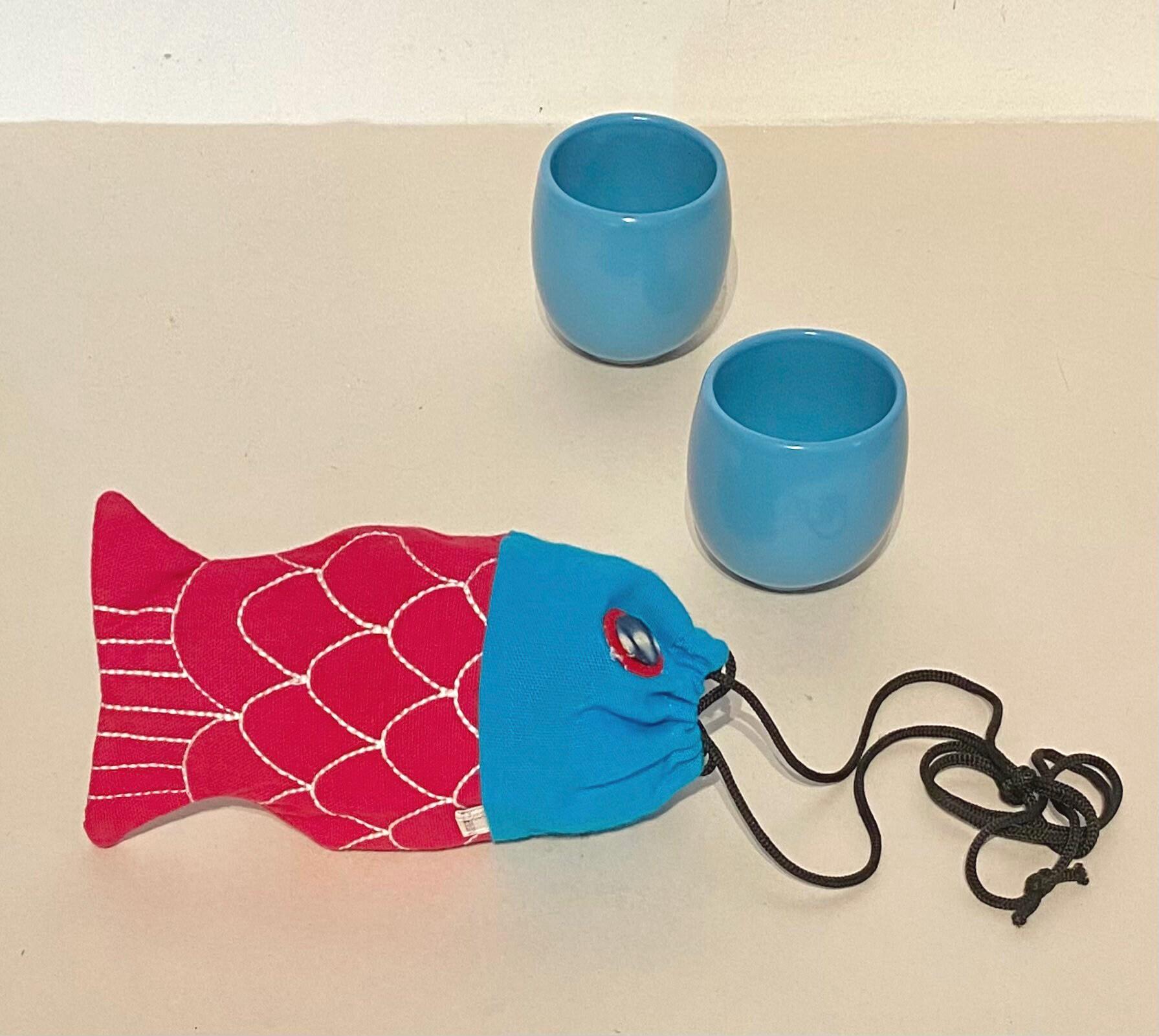 Fish Drawstring Bag Vietnamese Fish Drawstring Bag W/coin Purse - Etsy