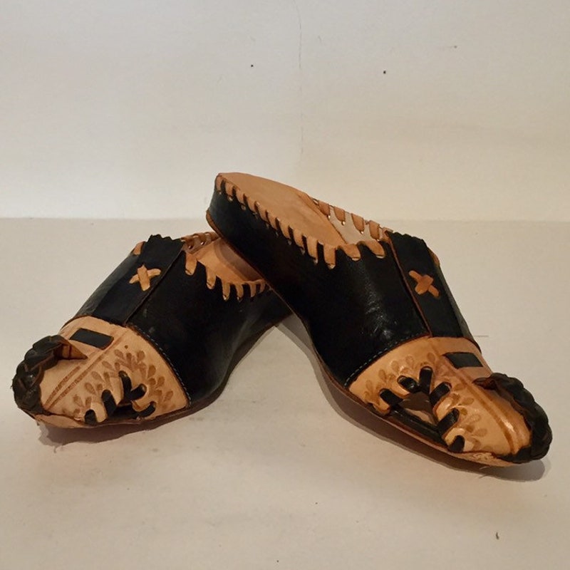 Tooled Leather Shoes - Etsy