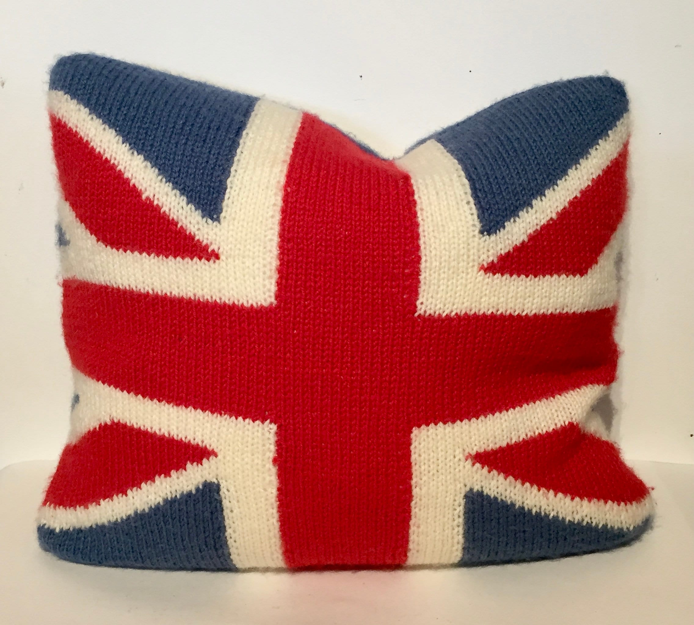Britische Hand gestrickte Union Jack Kissen Etsy