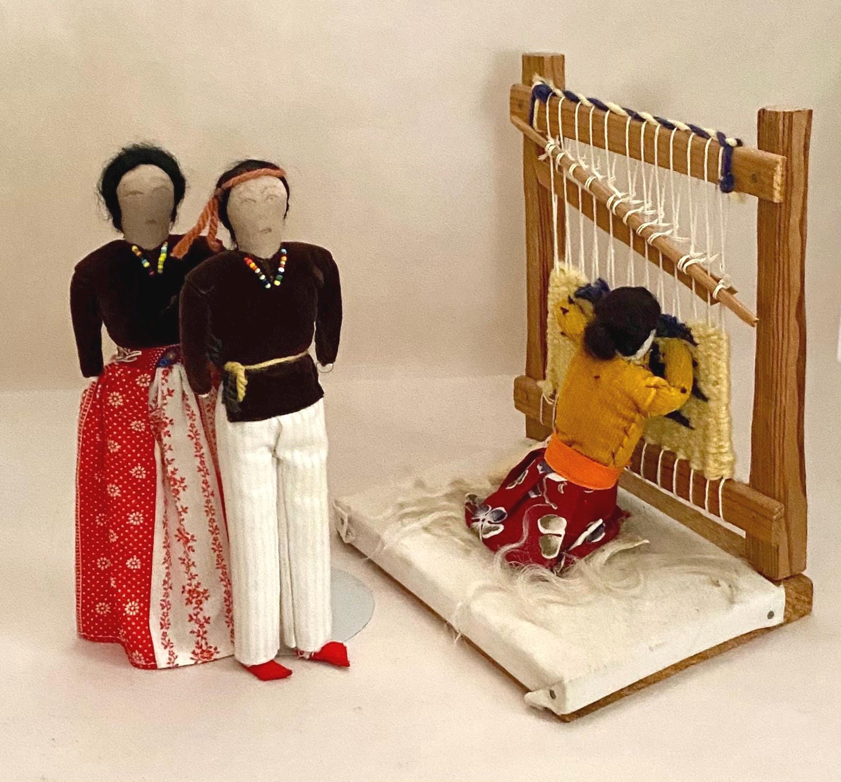 アメリカ先住民族 - ナバホ族の民芸人形セット/2 - Etsy 日本
