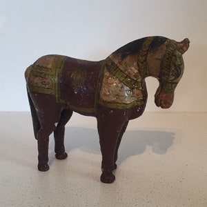 Indian Vintage Wooden Painted Horse