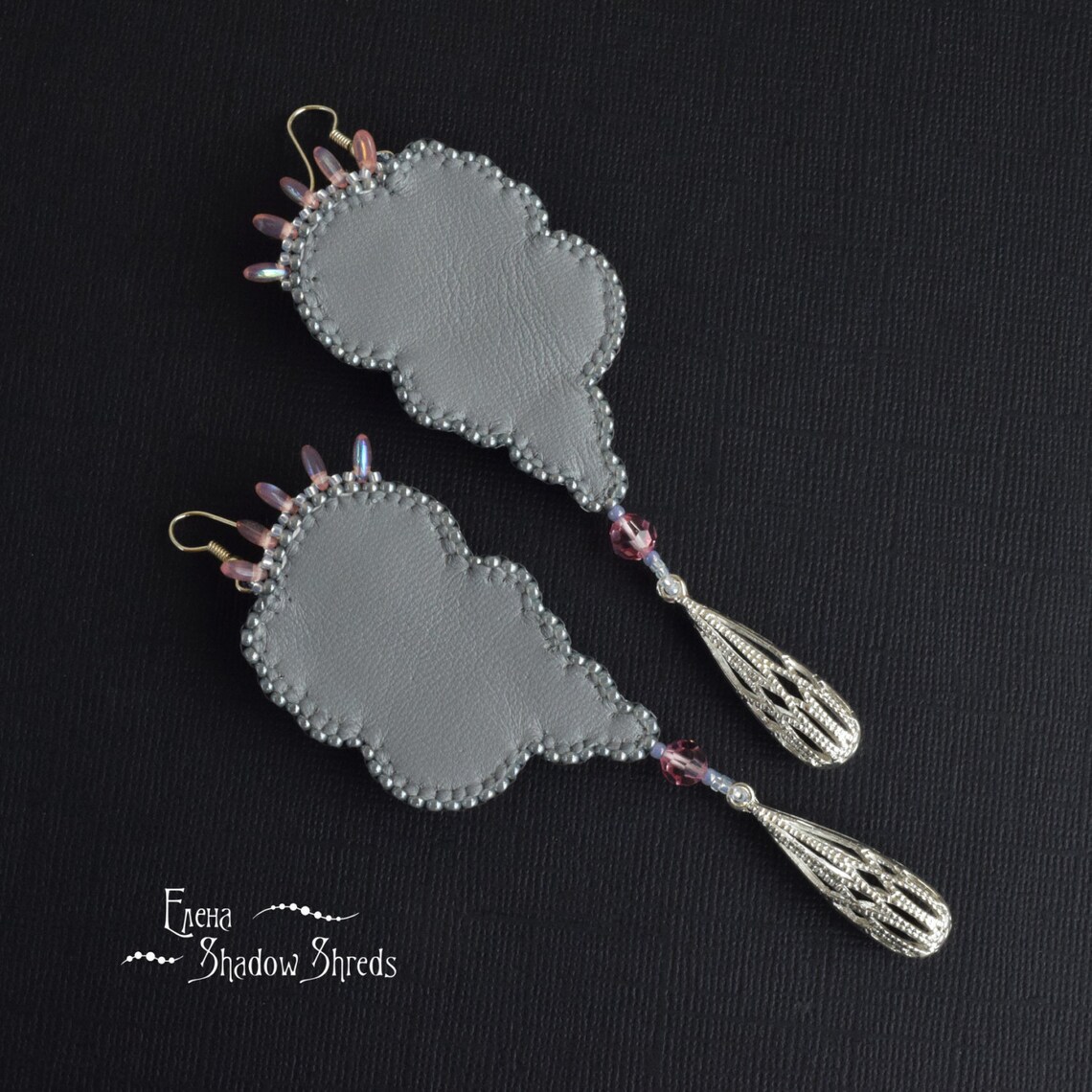 Earrings romance Long Earrings Beadwork Earrings Etsy