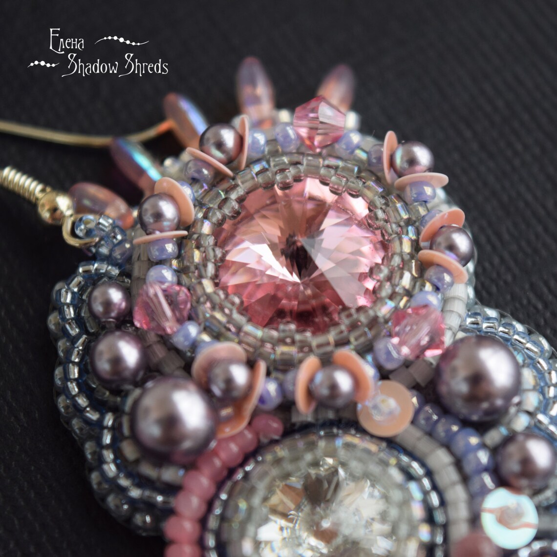 Earrings romance Long Earrings Beadwork Earrings Etsy