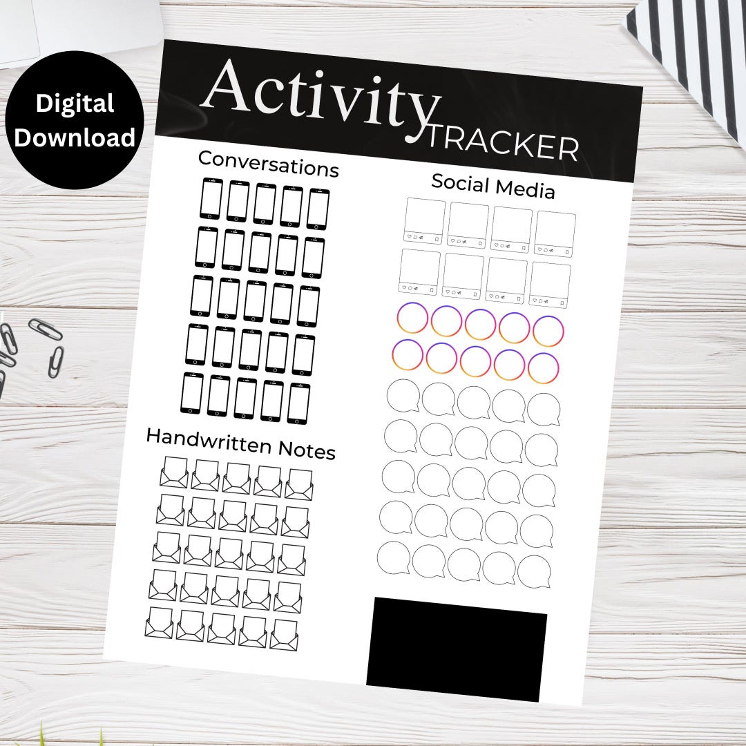 Call Notes Tracker Activity Tracker Printable PDF | Realtor & Business Daily Tracker ...