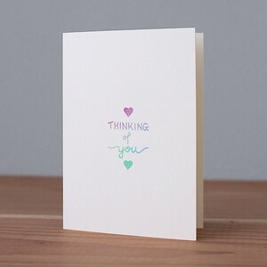 Carte pensée à vous faite main, carte pensée à vous, carte avec une pensée à vous, carte de sympathie, carte de sympathie, theweetree, The Wee Tree Co.
