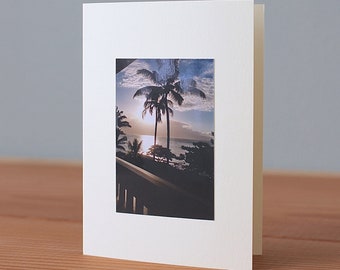 Handmade Maui Palm Tree Photo Card, Palm Tree Card, Maui Card, Card with Palm Tree, The Wee Tree Co., The Wee Tree, theweetree