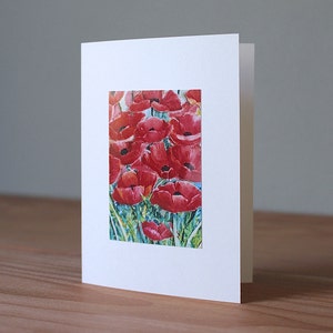 Handmade Poppies Photo Card, Poppy Card, Card With Poppy, Cards With Poppies, Poppy Cards, The Wee Tree Co., weetreeco, theweetree