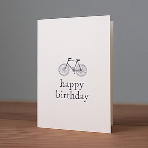 Carte d'anniversaire vélo faite main, carte avec vélo, carte d'anniversaire avec vélo, carte avec vélo, carte vélo, weetree, The Wee Tree Co.
