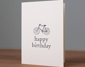 Handmade Bicycle Birthday Card, Card With Bicycle, Birthday Card With Bicycle, Card With Bike, Birthday Card With Bike, The Wee Tree Co.