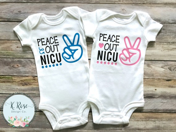 Coming Home Outfit; Peace Out NICU Baby Shirt; Newborn Shirt; Baby Shower Gift
