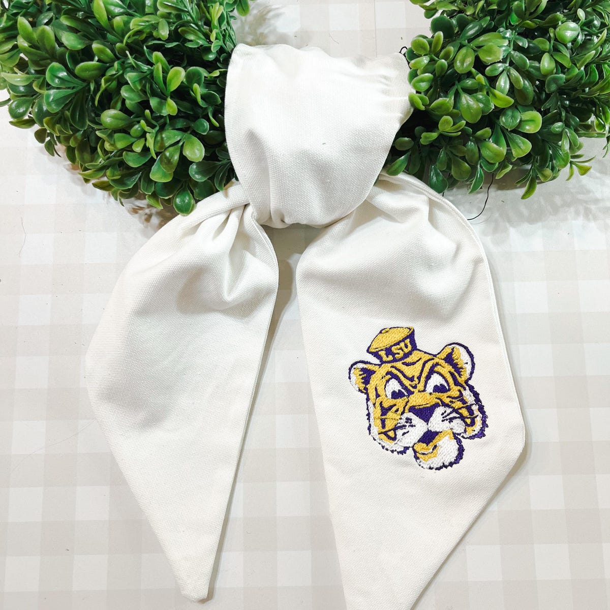 Old School Tiger Wreath Sash - Etsy